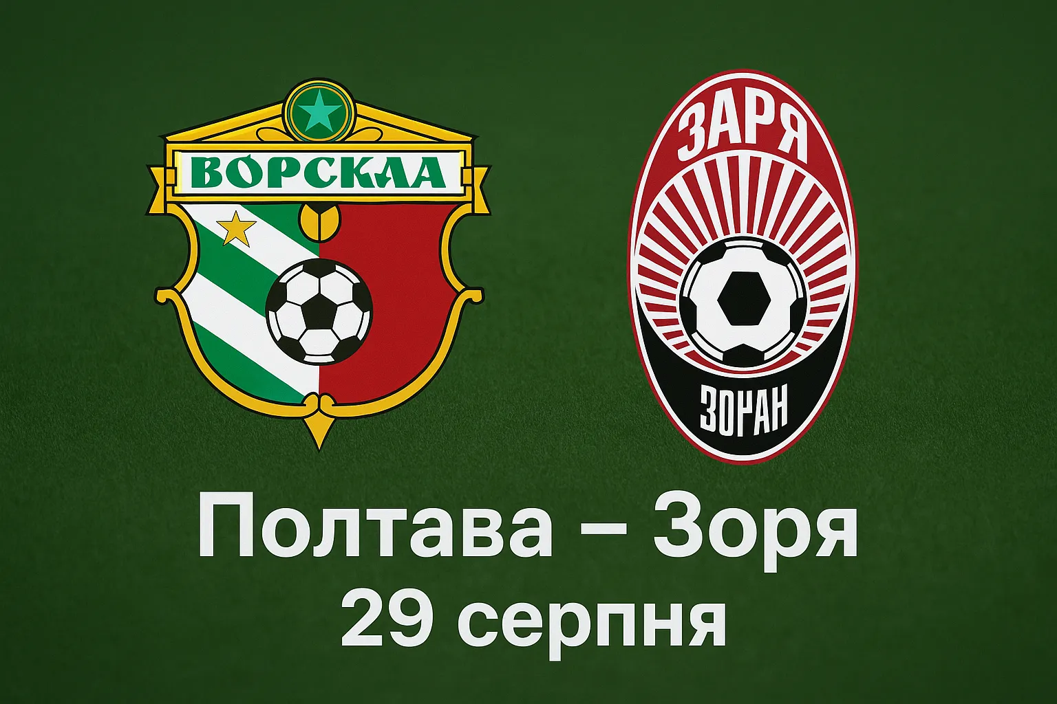 Полтава – Зоря: прогноз на матч Прем’єр‑ліги 29 серпня 2025