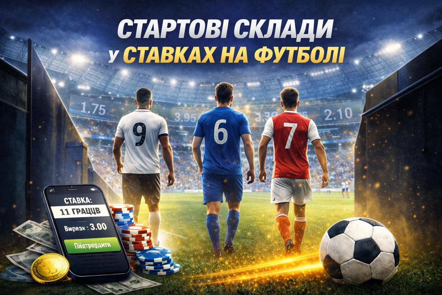 Значення стартових складів у ставках на футбол