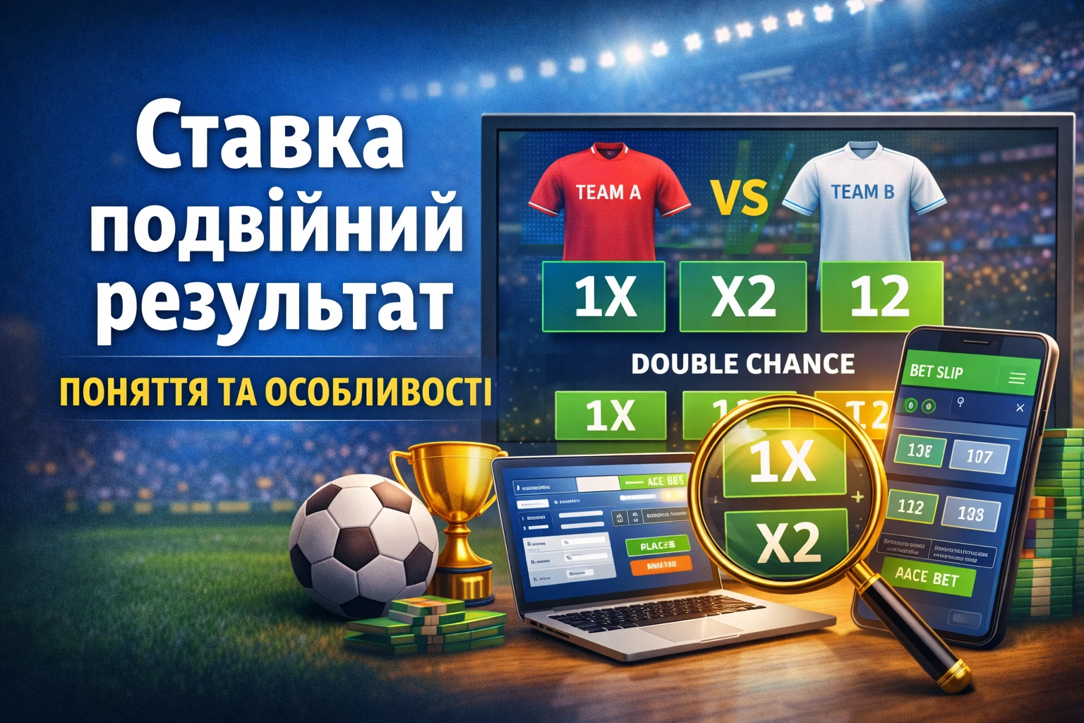 Ставка подвійний результат у спортивних ставках — 1X, X2, 12