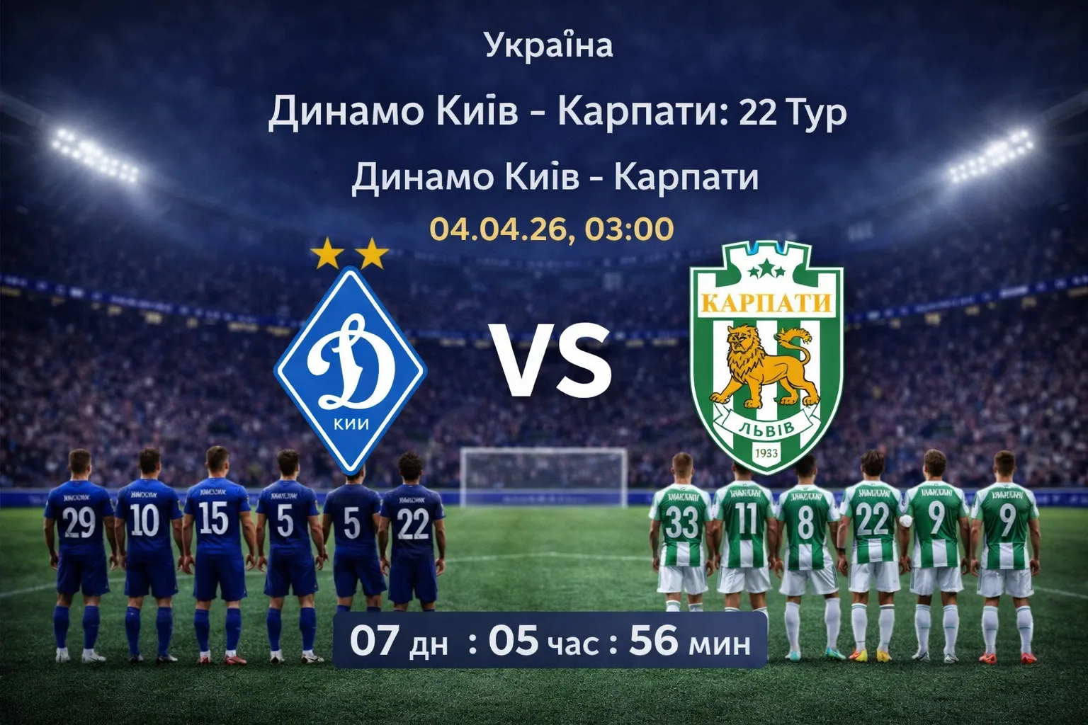 Динамо Київ — Карпати: гайд ставок і точний прогноз на матч
