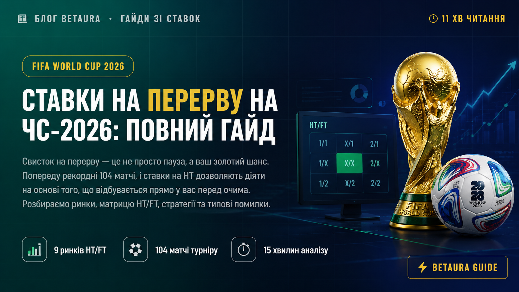 Ставки на перерву на ЧС-2026: повний гайд